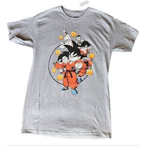 Dragon Ball z men's medium gray anime cartoon novelty t-shirt